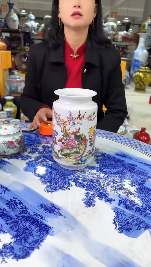 【闪购商品】景德镇棋子瓶花瓶