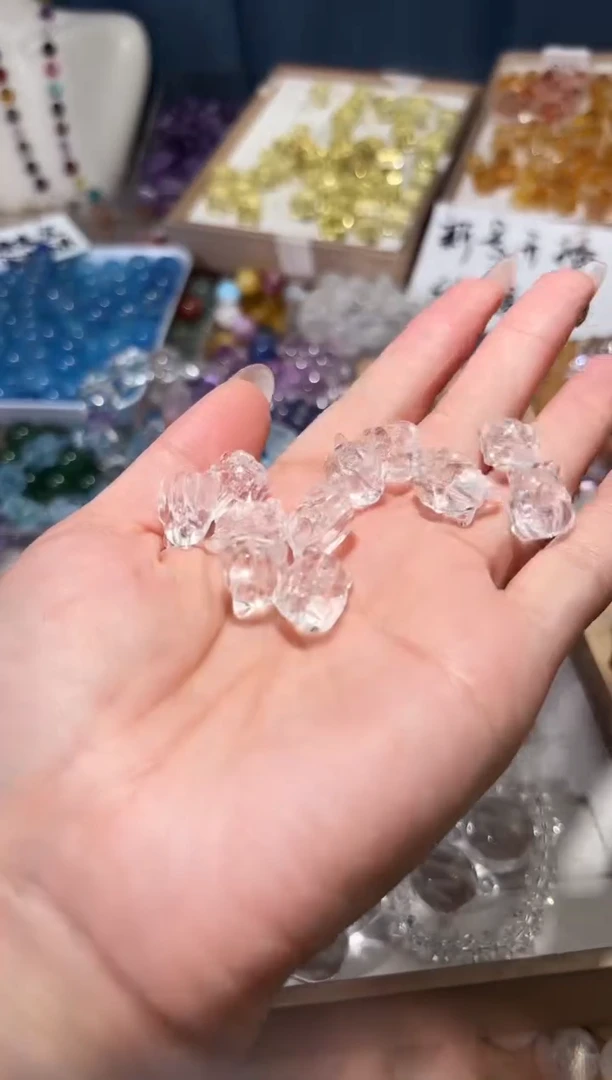 未镶嵌手串水晶白水晶凤九单颗