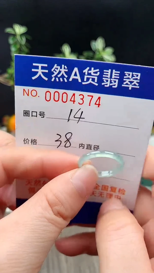 未镶嵌戒指翡翠14#