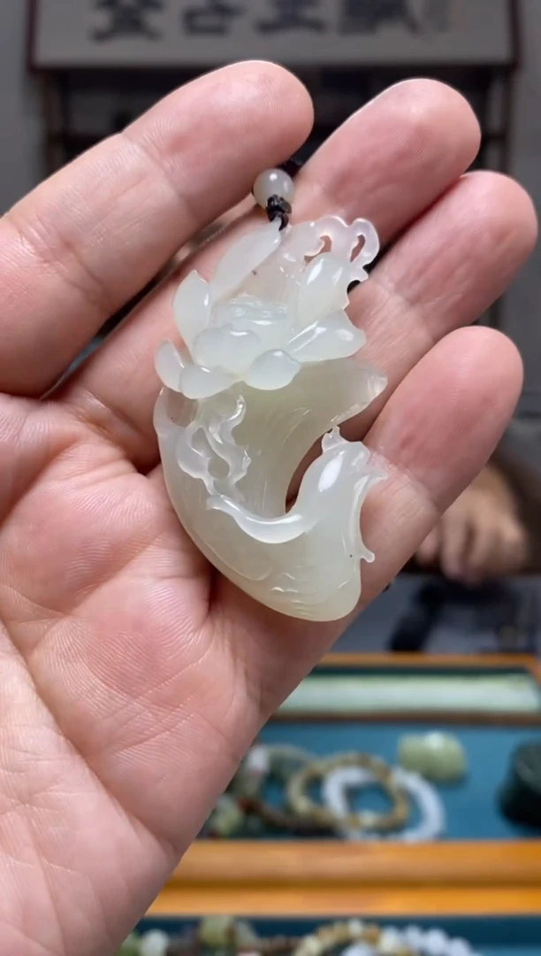 和田玉未镶嵌挂件86