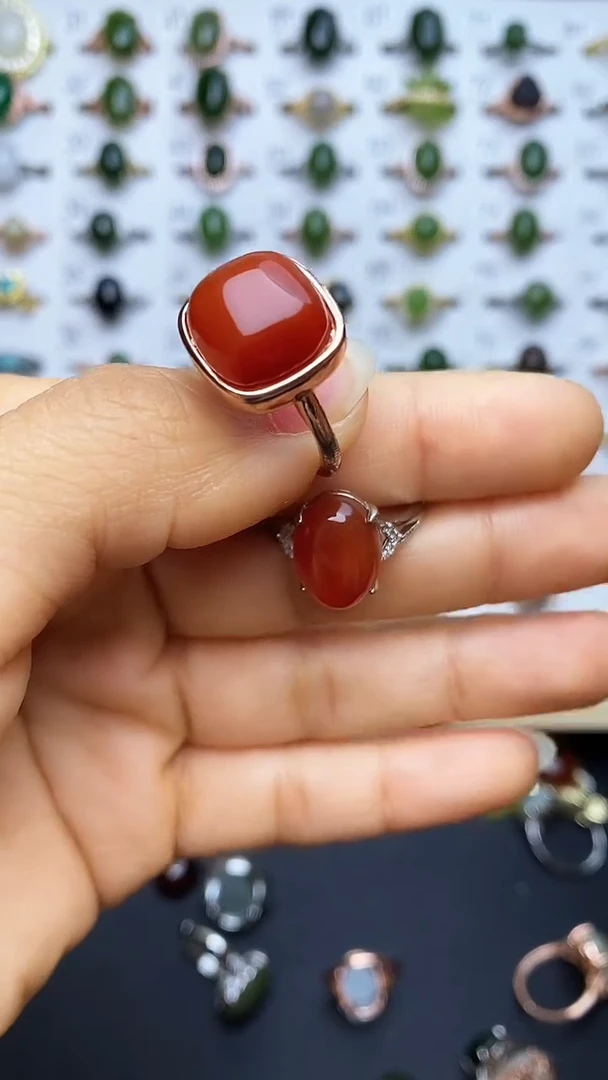 【闪购商品】南红玛瑙戒指未镶嵌1