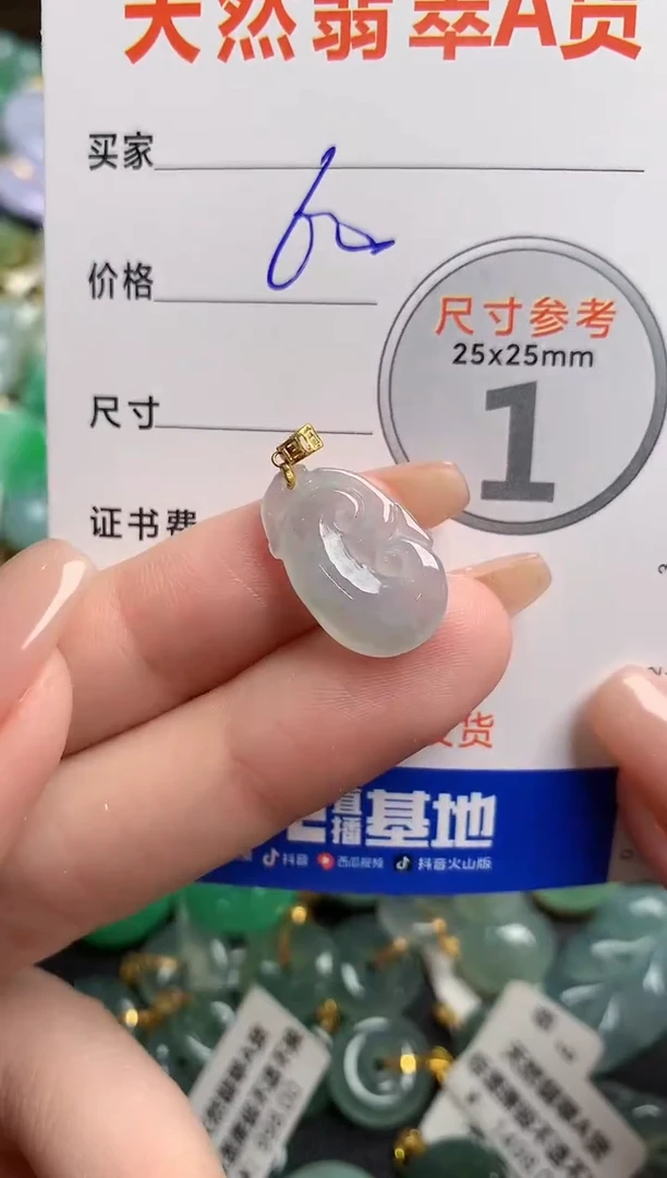 【闪购商品】翡翠颈饰18K金镶嵌14008682