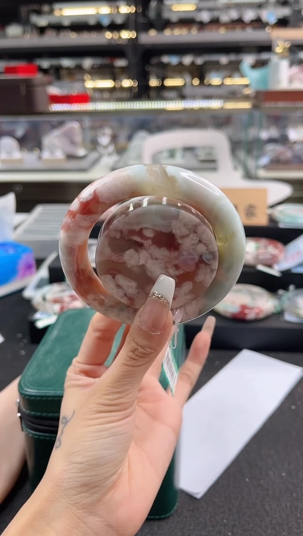 未镶嵌手镯石英质玉瑾圈口（赠品镯心）