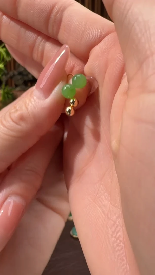 颈饰18K金镶嵌和田玉6琳琅12.4多样性拍一发一