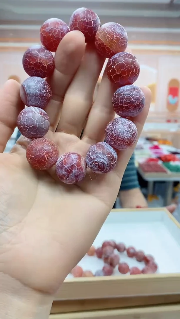 未镶嵌手串玛瑙/玉髓鸡玛瑙手串尺寸20mm