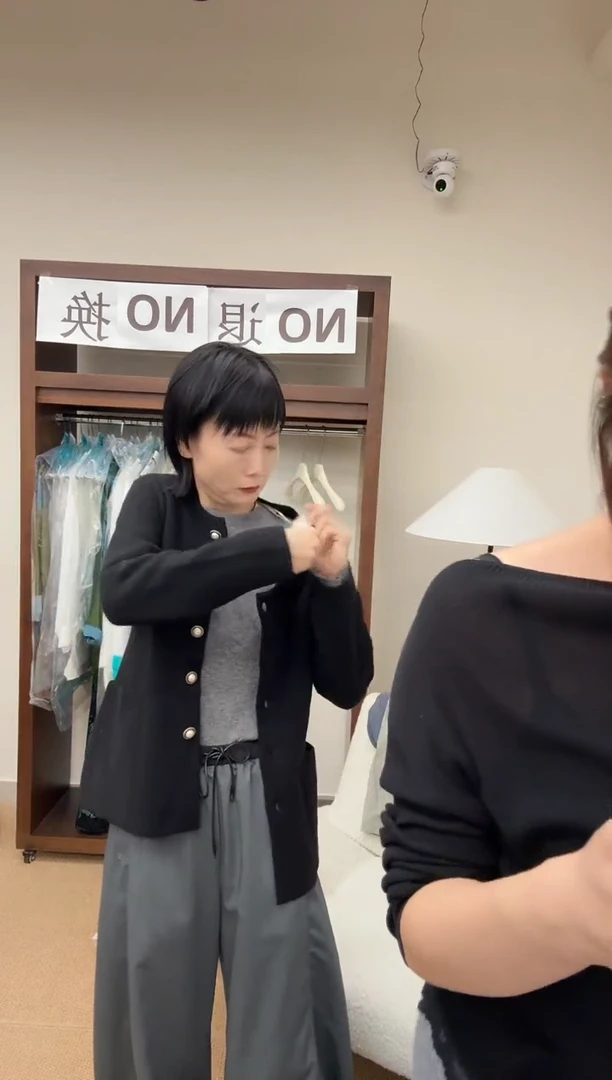 三醋酯纤维【LT李童NO退换】韩国黑色小香风外套