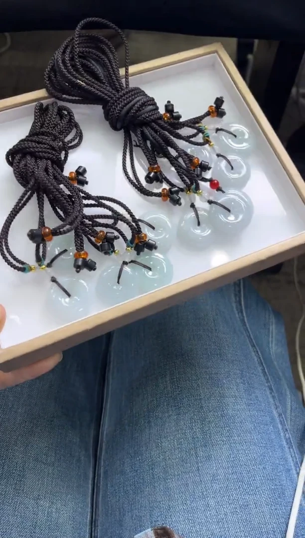 颈饰未镶嵌翡翠B167/多样性发一件/配绳子