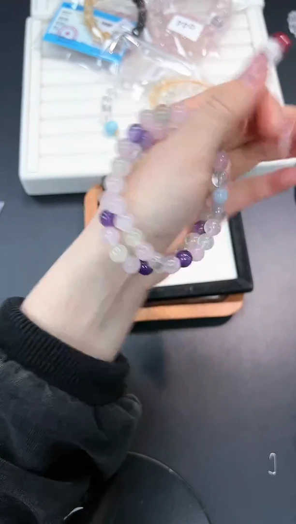 【闪购商品】水晶手串未镶嵌47q多样性发其一/1条默认微瑕