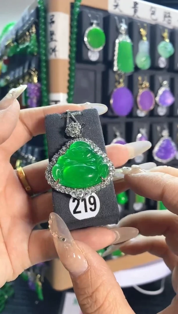 【闪购商品】翡翠耳饰银S925镶嵌219......