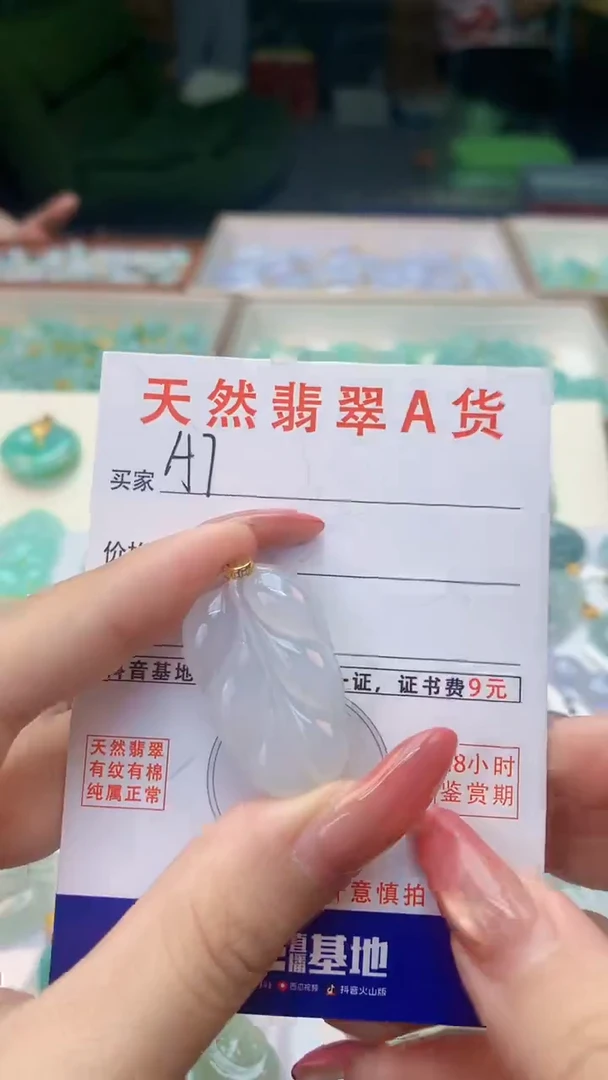 颈饰未镶嵌翡翠天然A货翡翠挂件