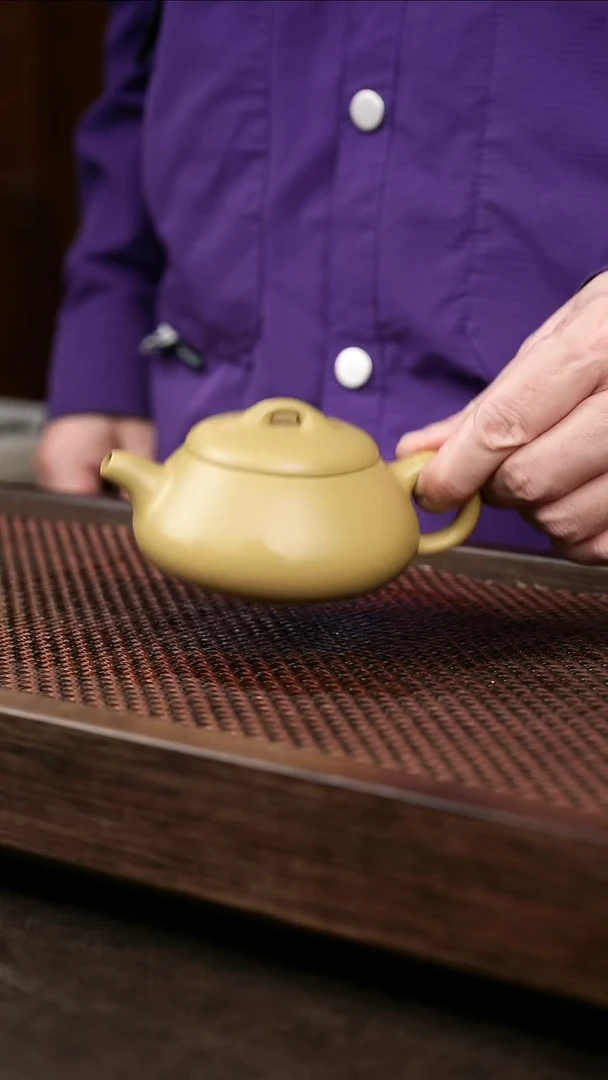 茶壶紫砂黄金段矮瓢