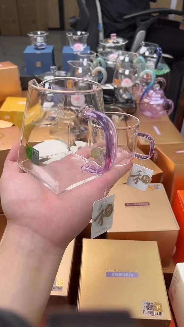 @@禾器晶彩瀚然浅紫色+青禾杯浅紫色1只