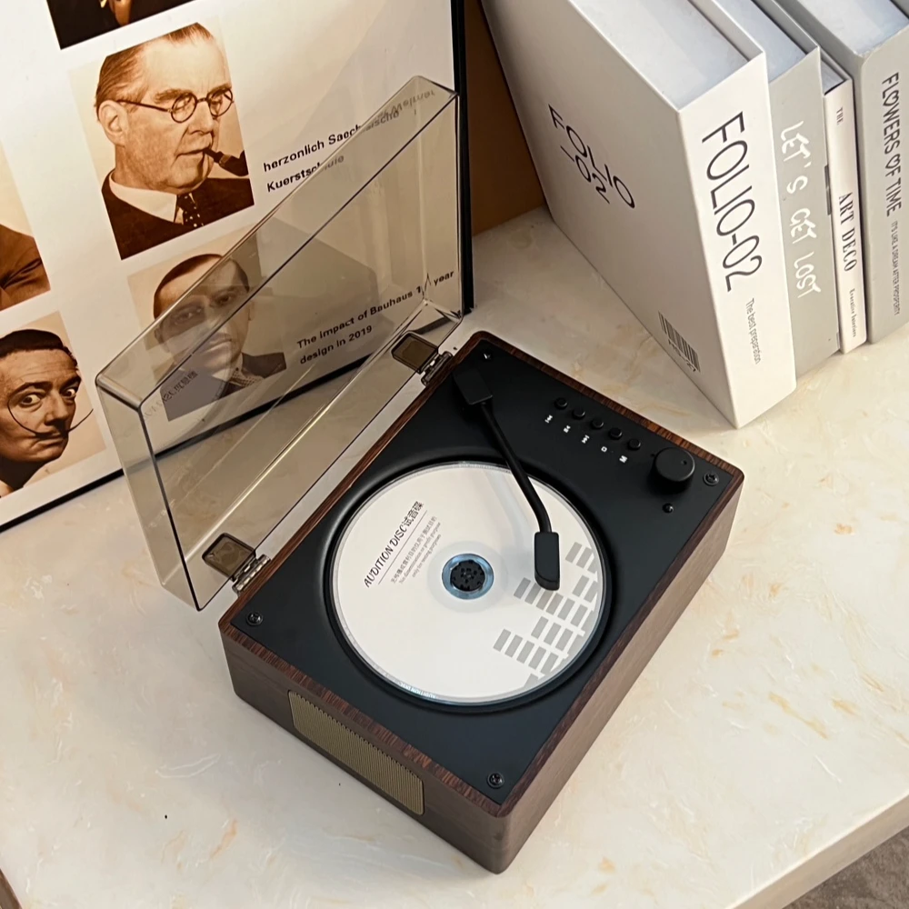 cd机多功能光碟蓝牙音响一体唱片播放器复古cd机推荐礼物520