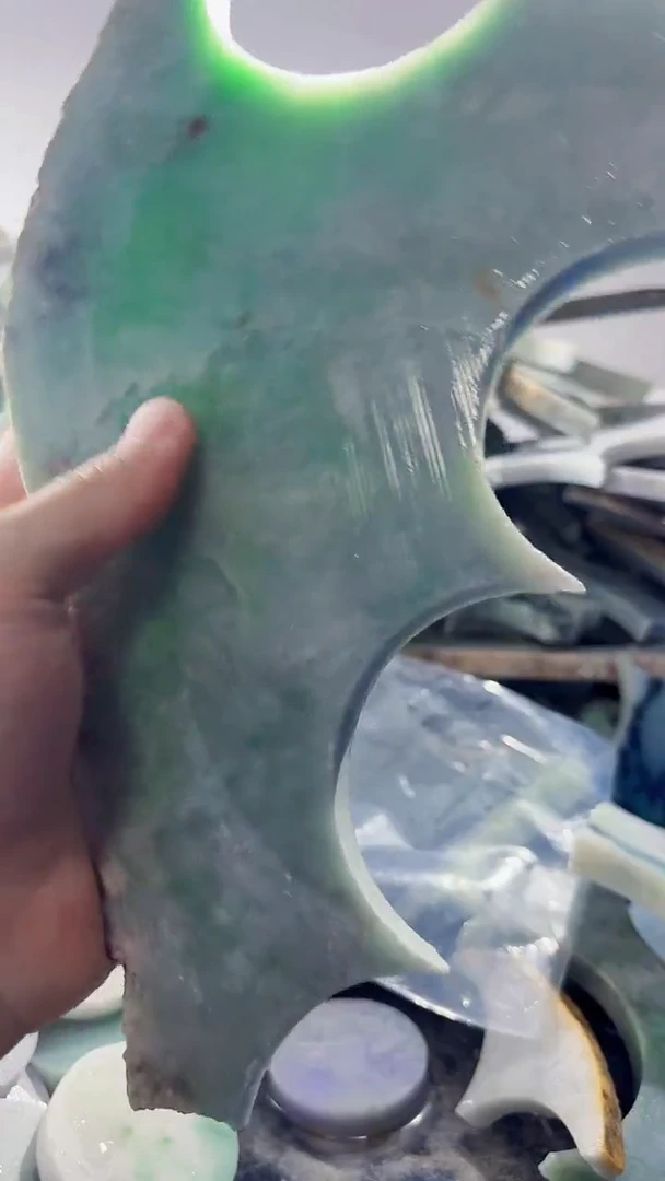 裸石翡翠缅甸翡翠A货文856