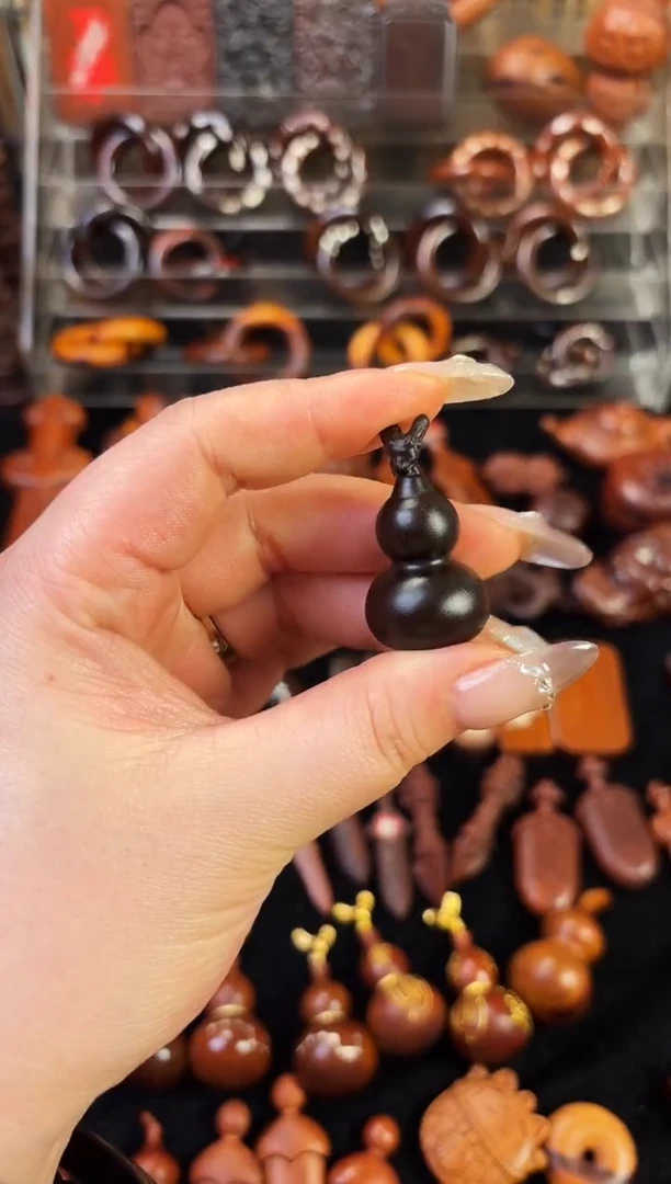 雷枣木玉化料一体小葫芦