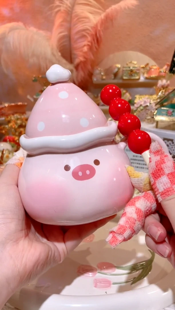 陶瓷猪猪糖葫芦杯