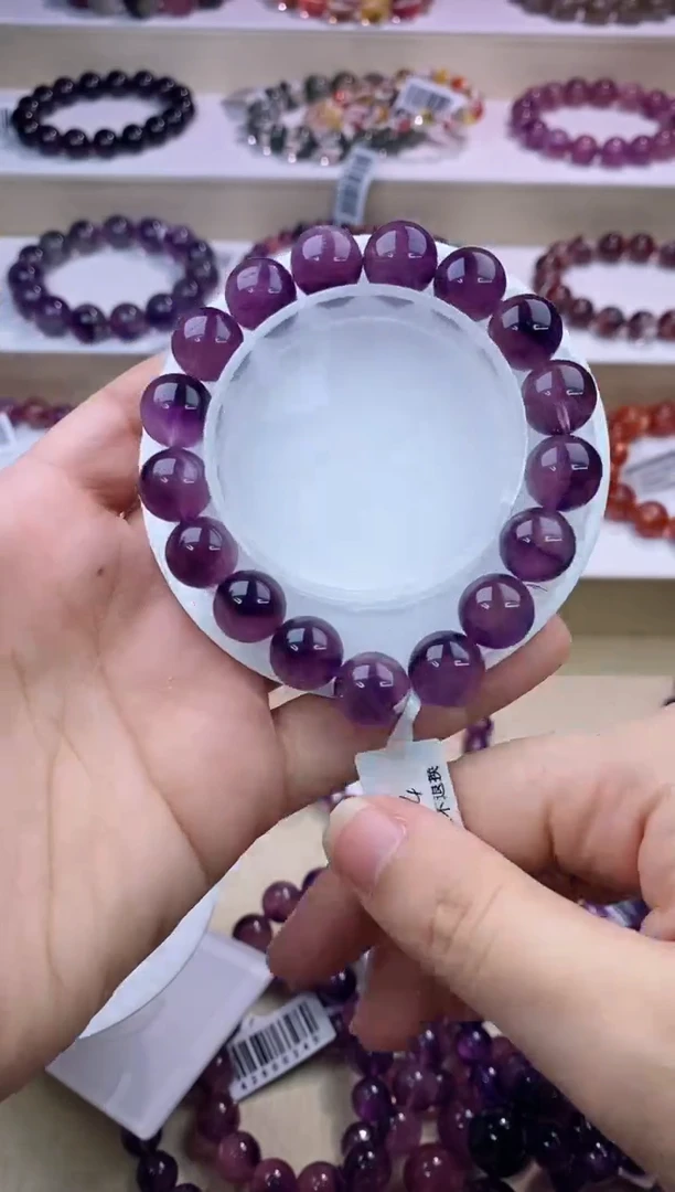 水晶手链未镶嵌紫超七11m+