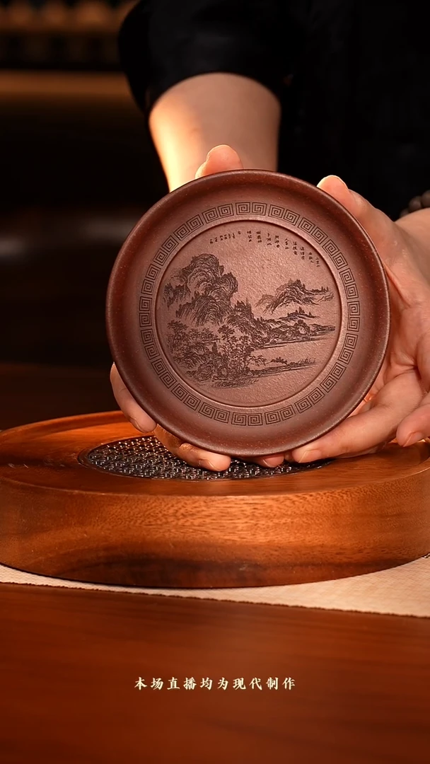 茶壶紫砂6 山水壶承