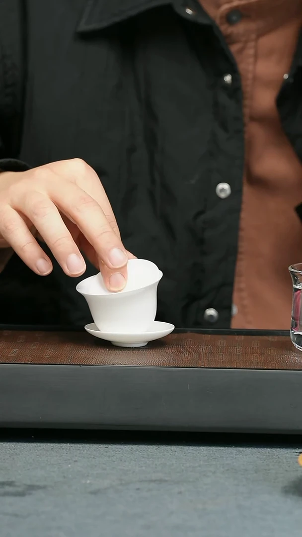 【闪购商品】紫砂茶壶五堂 玲珑骨瓷盖碗