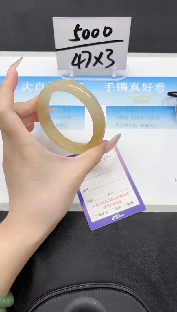 未镶嵌手镯石英质玉46-60.5