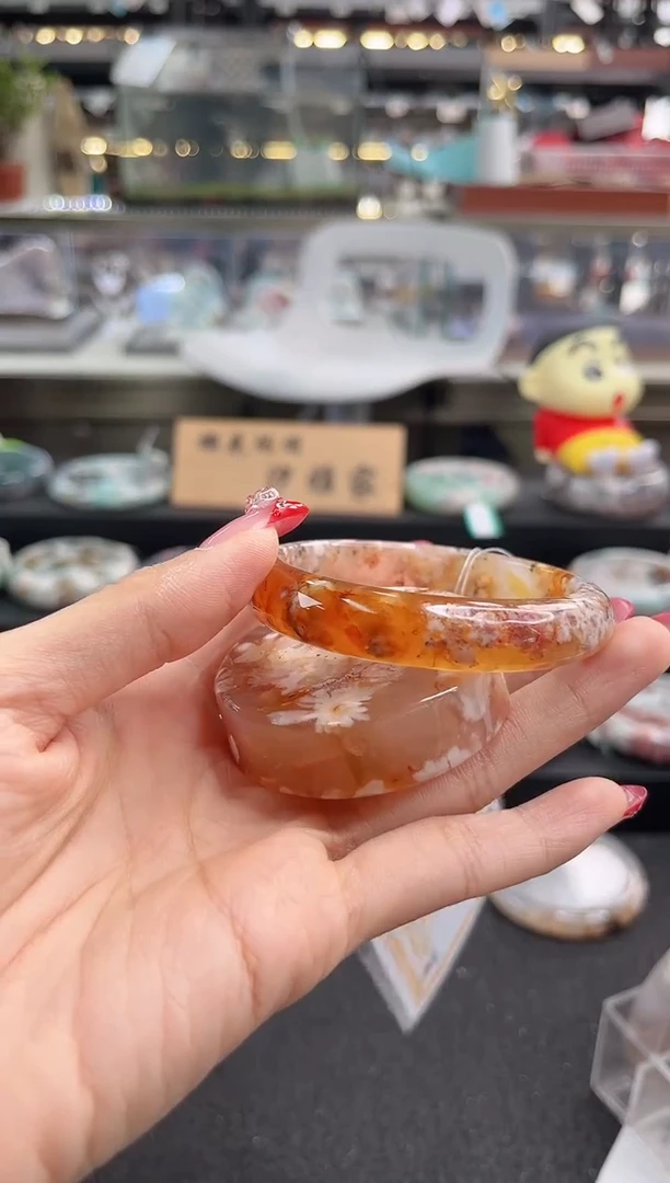 未镶嵌手镯石英质玉55圈口 （赠品镯心）S92740