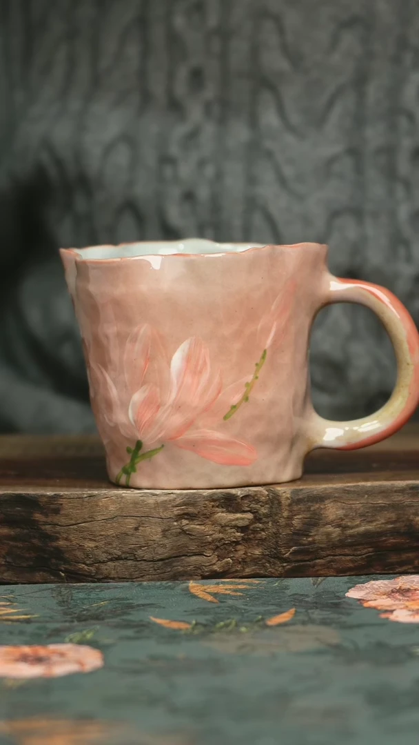 【闪购商品】瓷片釉下彩手工手绘同款陶器