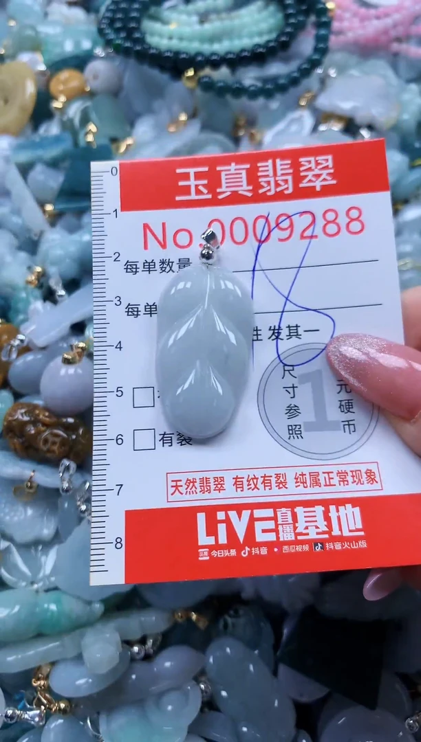 翡翠未镶嵌吊坠(不含链)9288