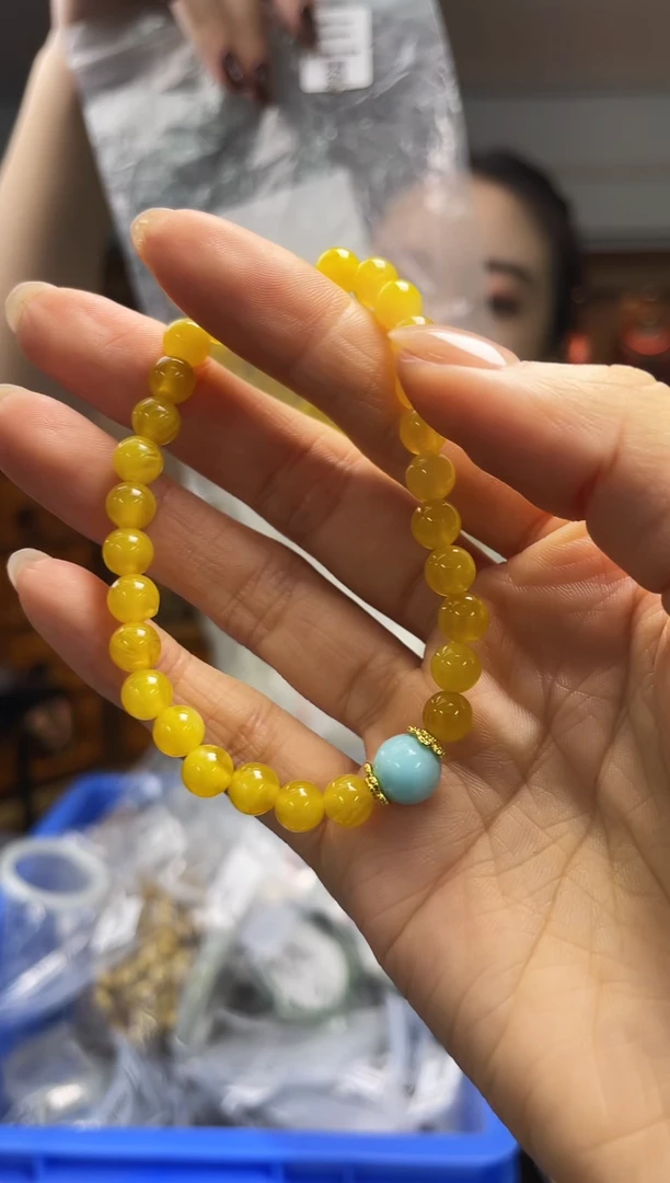 手串蜜蜡未镶嵌（多样性发一件）圈口*