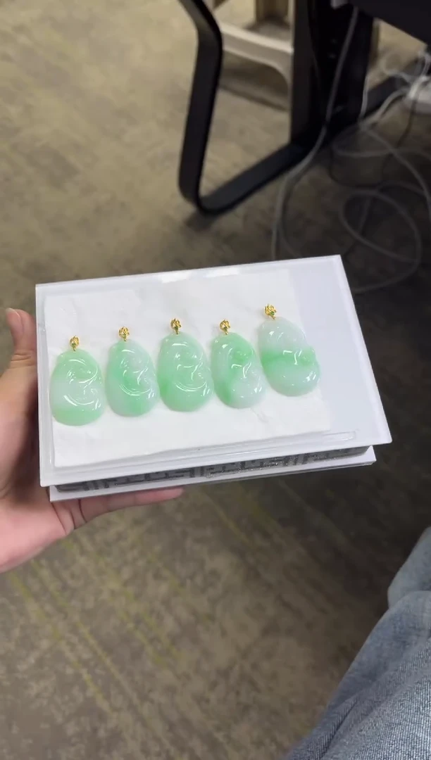 【闪购商品】翡翠颈饰18K金镶嵌Y132/多样性发一件/配绳子