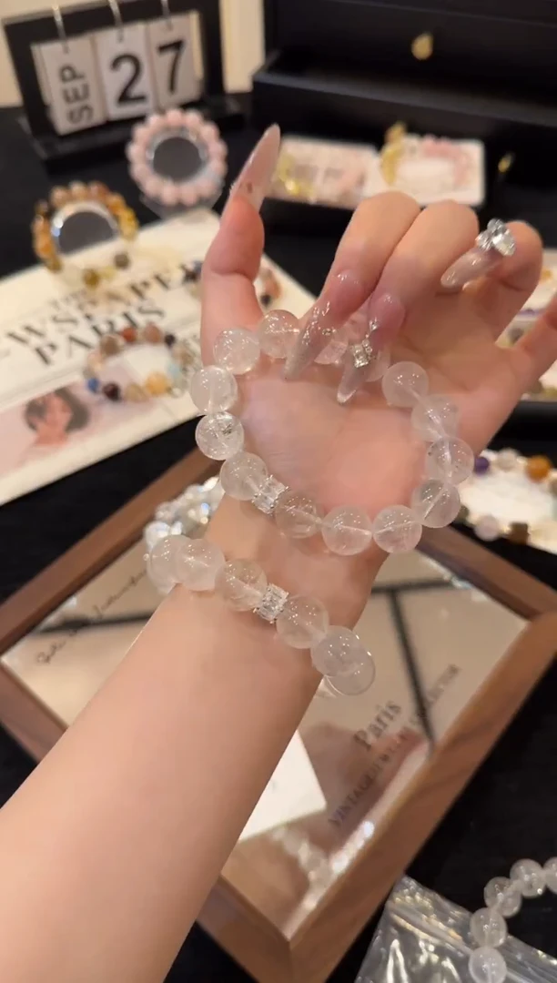 合金手链水晶白阿赛x2373
