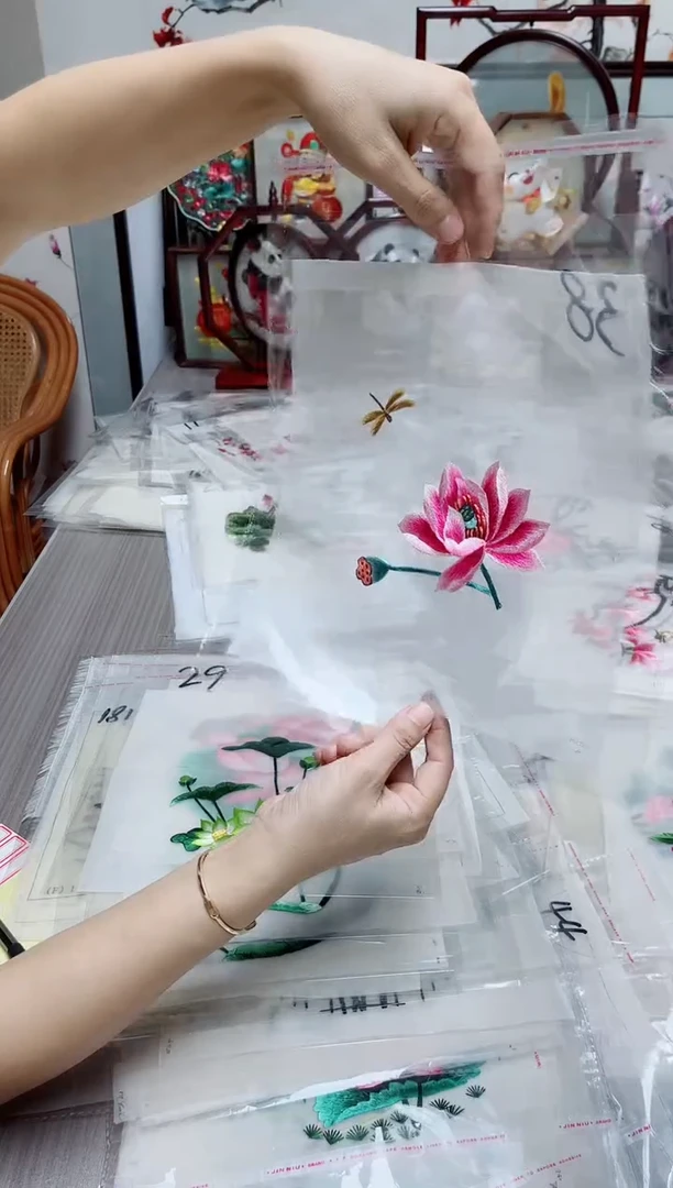 织绣非遗苏绣纯手工小双面绣