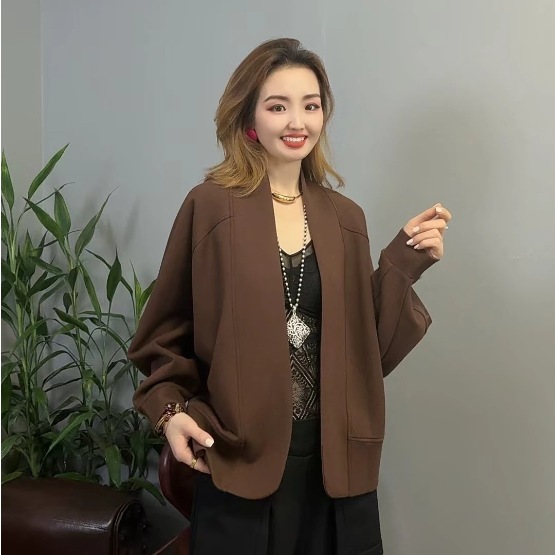 {雪儿宠粉}新款时尚外套百搭宽松洋气舒适通勤气质高端显瘦开衫