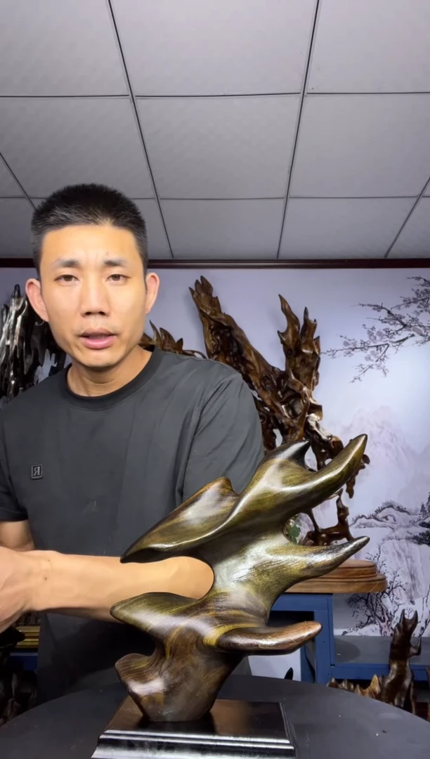 金丝楠木雕款?****?金丝楠木工艺品摆件