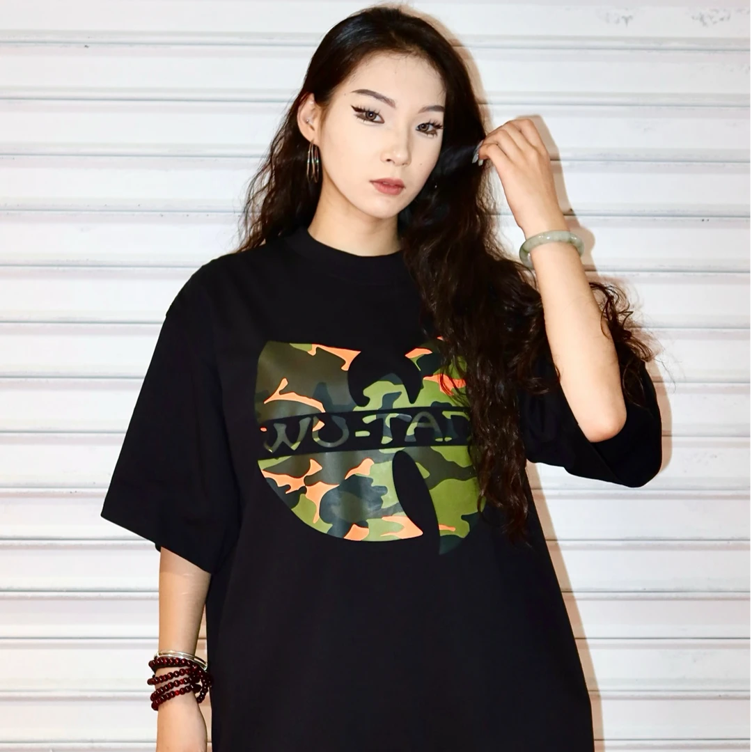 TOP美式大码短袖【wu-tang风格】T恤男生衣服宽松短袖上衣女夏季t恤