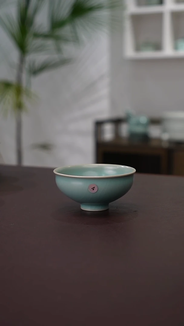4号仿古釉束口杯精品   洁