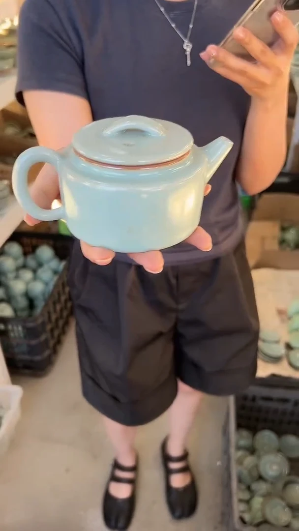 龙泉云间青瓷小米茶器