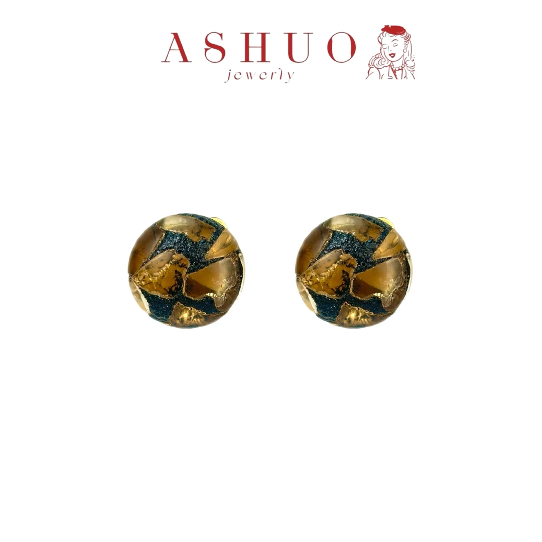 铜合金耳饰 阿烁中古 as10594