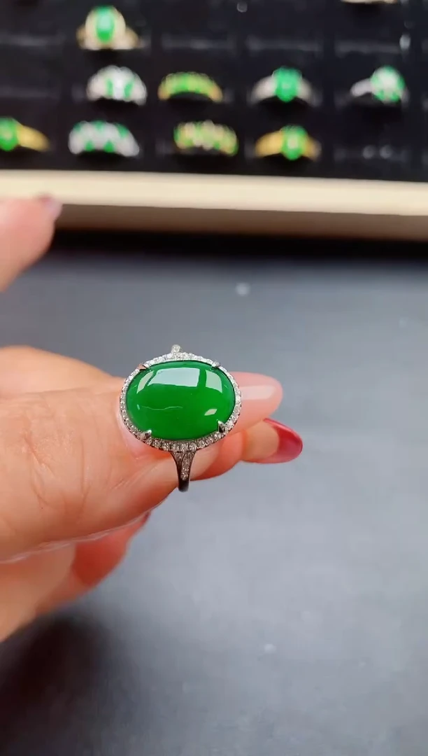 【闪购商品】翡翠戒指银S925镶嵌321321