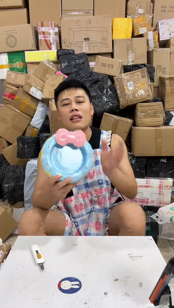 瓷片甜甜圈猫碗 陶瓷