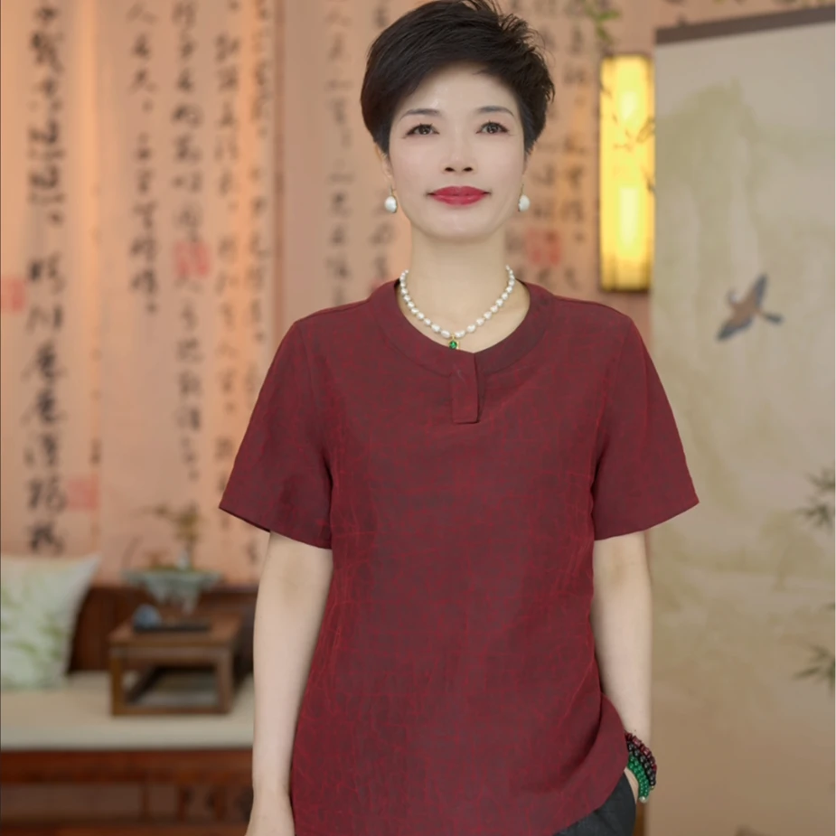 高定100桑蚕丝香云纱彩龟双面穿老料衬衫上衣(82511组合)