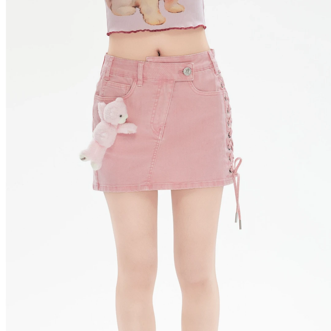 北京小熊斜襟牛仔半裙RBEB-ZQ11