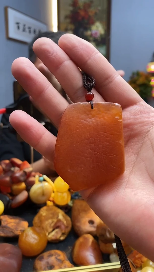 手链琥珀未镶嵌挂件