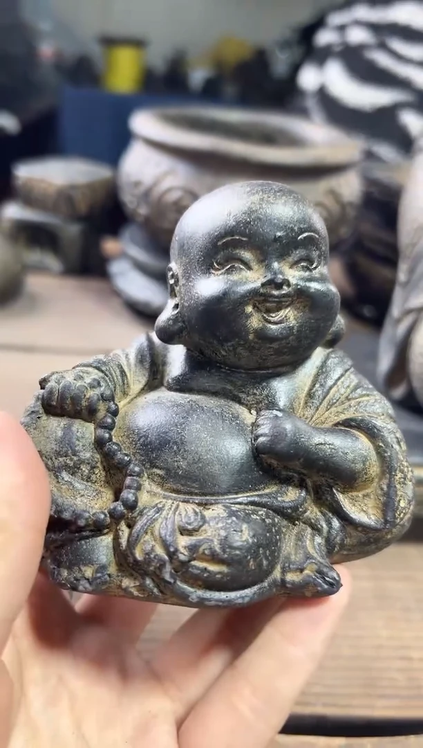 陶土【火山泥】弥勒佛大