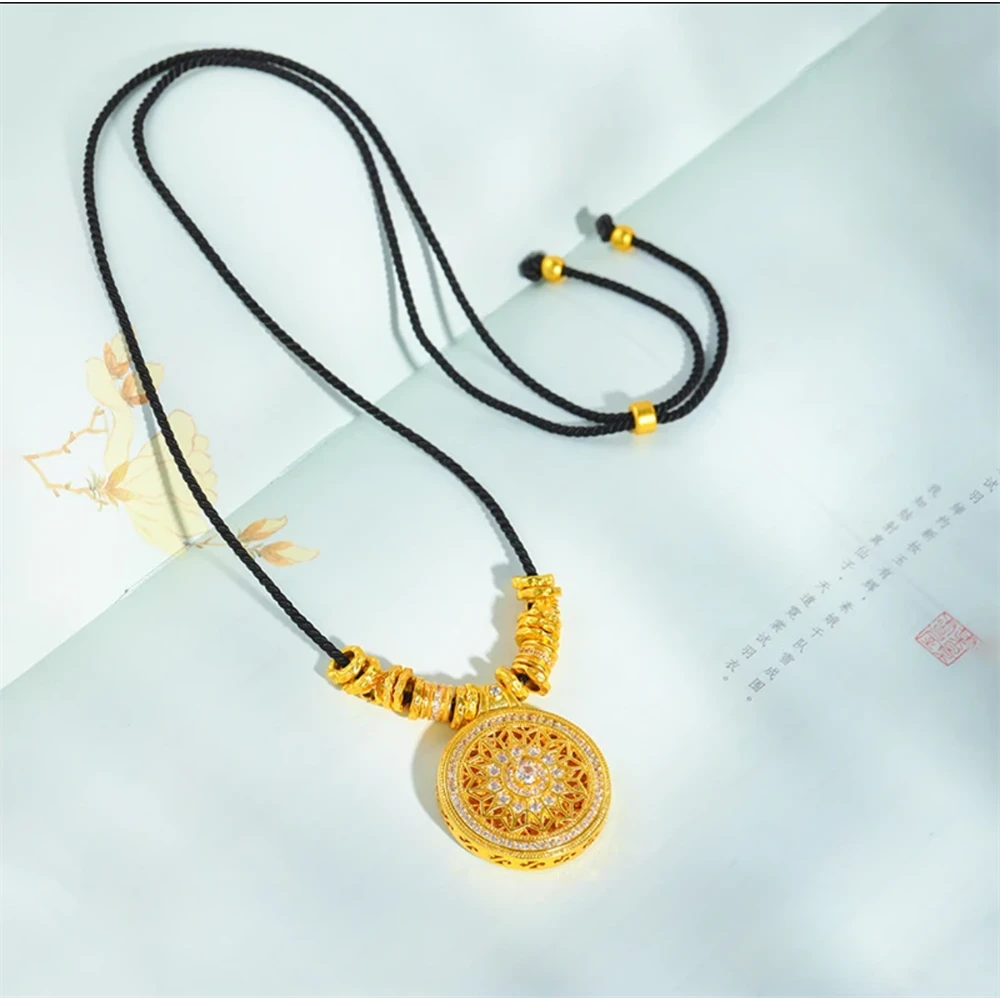 钛钢项链 气质轻奢时尚幸运转盘项链DJ412A1872967120