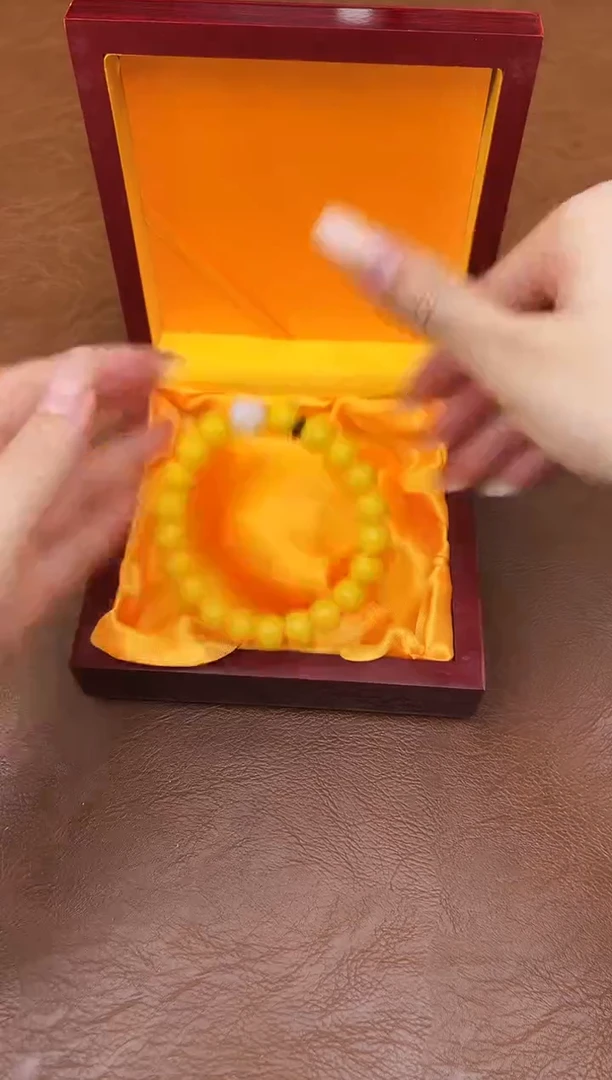 万家文玩阁黄玉菩提链接@@L052