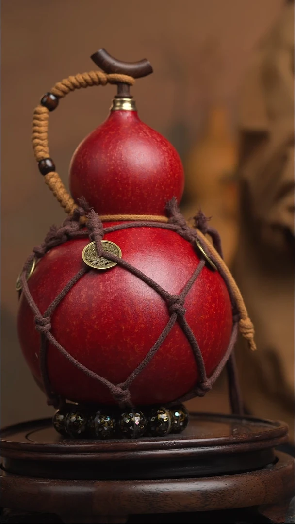 503号大漆酒葫芦一物一拍【双福双禄】<小葫芦择优发>