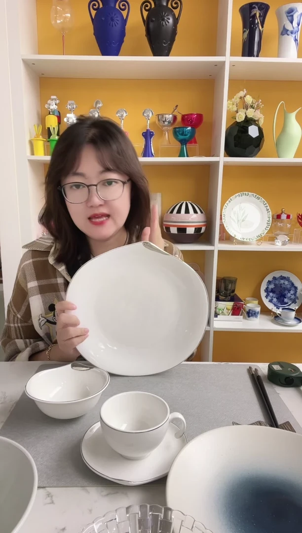 意大利敦迪 水滴 浅盘32cm