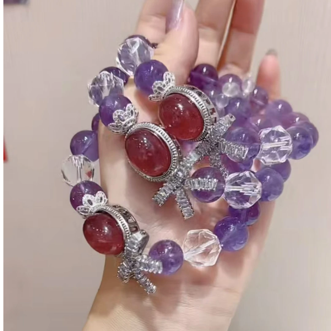 【上岸】巴西紫阿赛水晶手串12mm