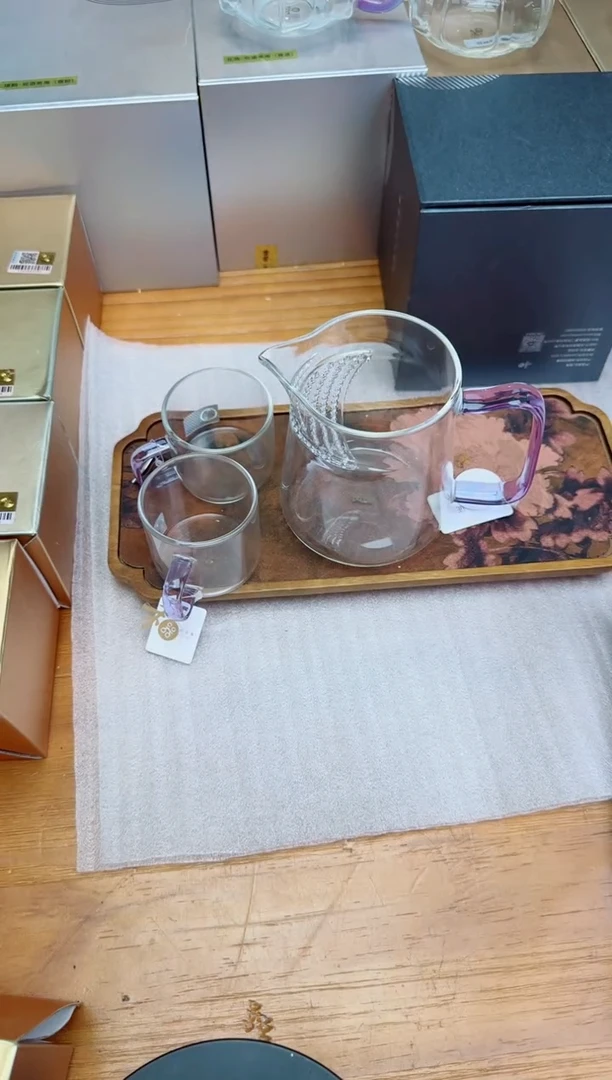 风谜新月茶器紫+禾器对杯浅紫
