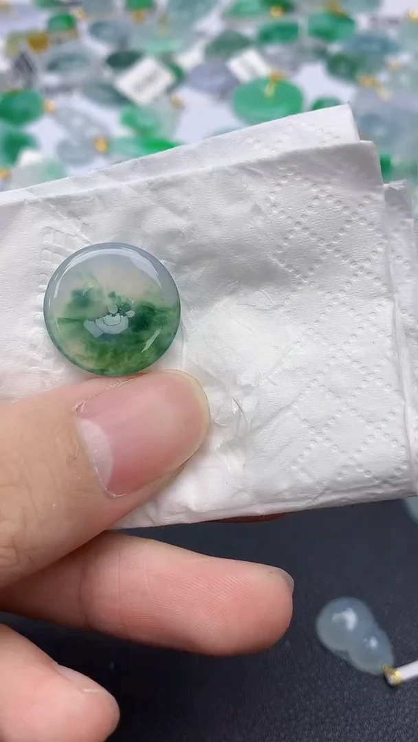 颈饰未镶嵌翡翠A货假一赔三支持复检百元上九元证书费自理